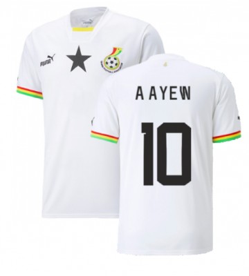 Maillot de foot Ghana Andre Ayew #10 Domicile Monde 2022 Manches Courte